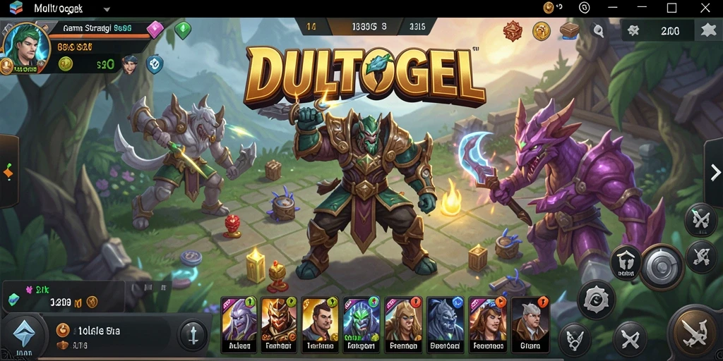 Tampilan gameplay DULTOGEL yang menegangkan dan penuh strategi.