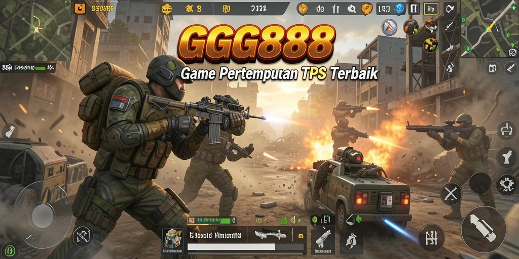 Tampilan gameplay GGG888 yang mengasyikkan dalam pertempuran TPS.
