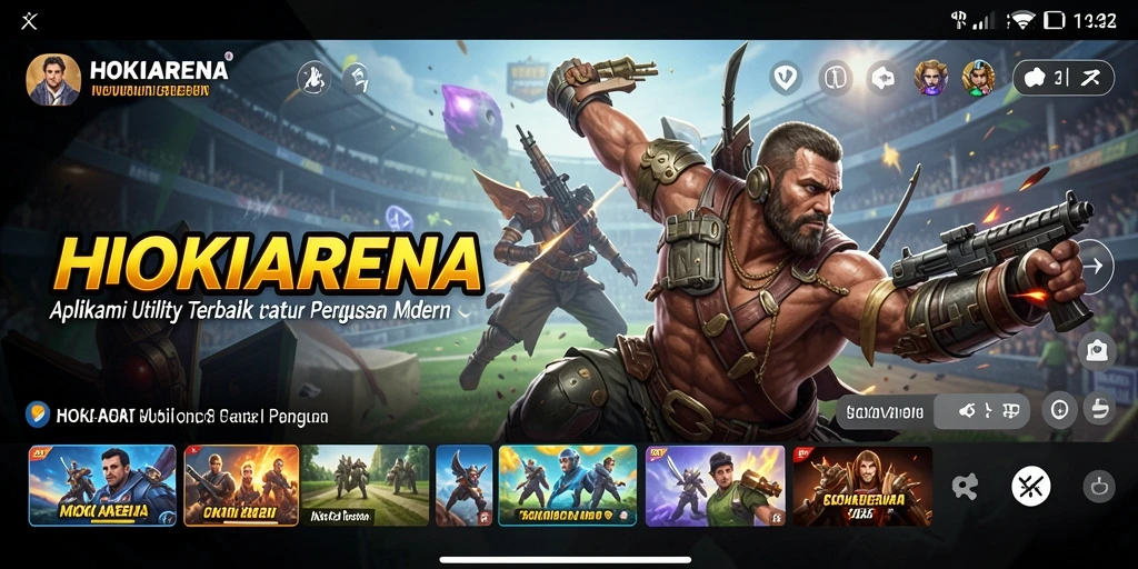 Tampilan antarmuka HOKIARENA yang modern dan user-friendly.
