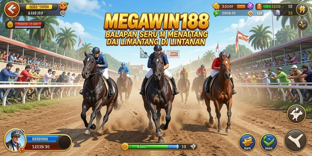 Gameplay seru dan mendebarkan dalam balapan MEGAWIN188.